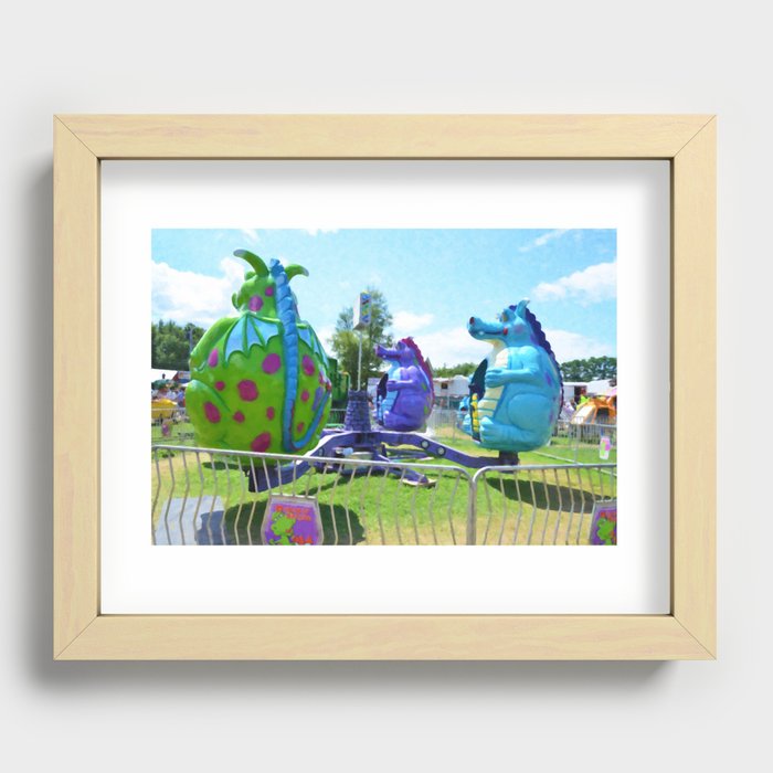 Dizzy Dragon Ride 1 Recessed Framed Print
