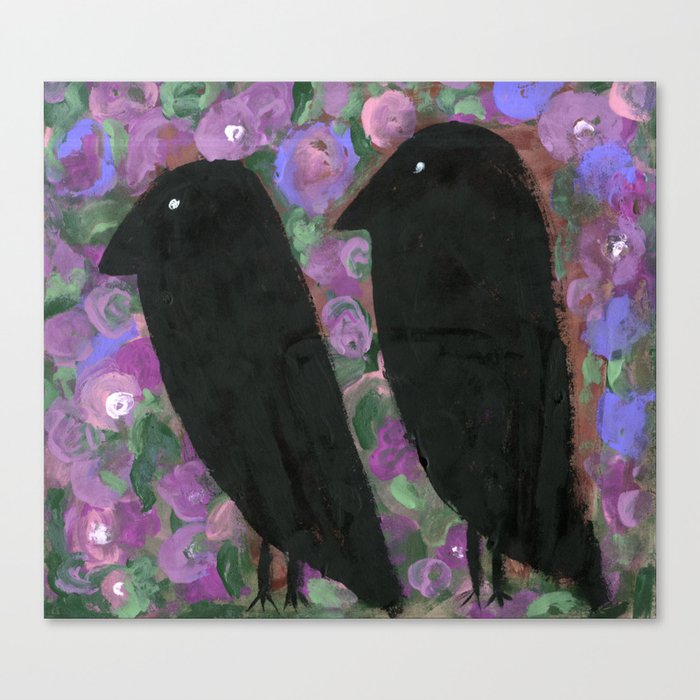 Two Crows Canvas Print