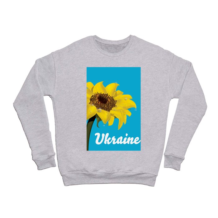 Ukraine Sunflower Tourism travel print. Crewneck Sweatshirt
