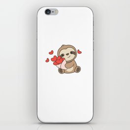 Sloth Cute Animals With Hearts Favorite Animal iPhone Skin