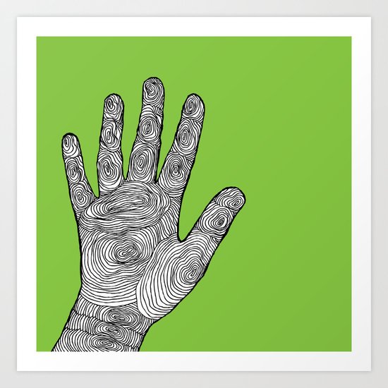 Handprint Art Print