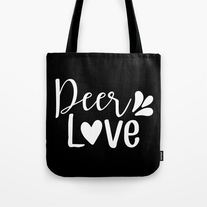 Deer Love Valentine's Day Tote Bag