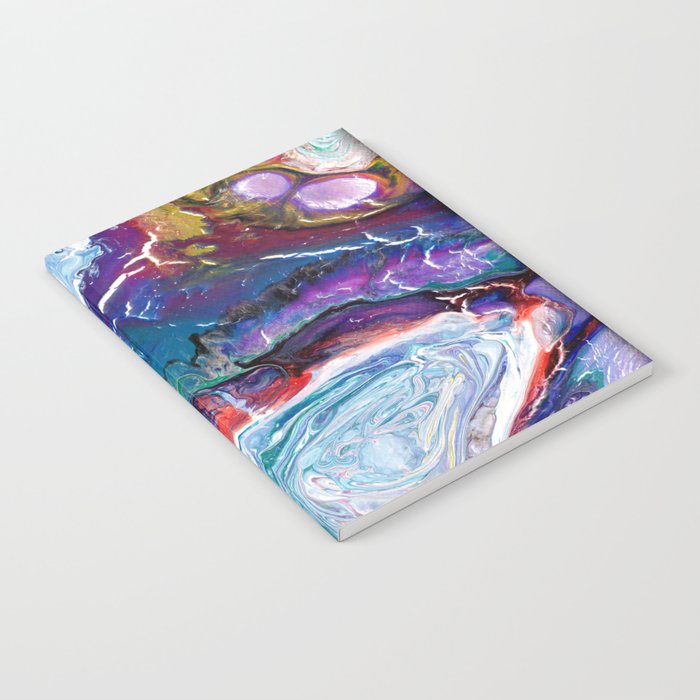 Space Fluid Abstract Notebook