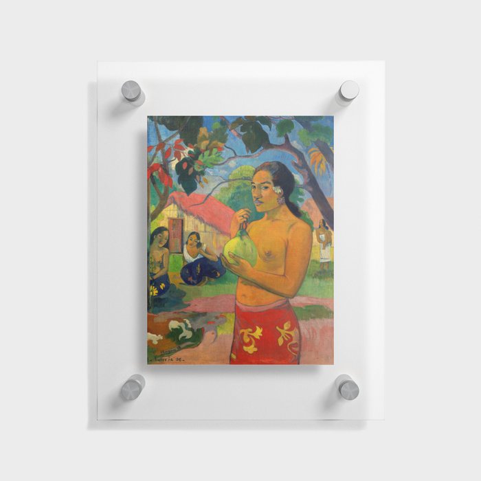 Paul Gauguin - Woman Holding a Fruit Floating Acrylic Print