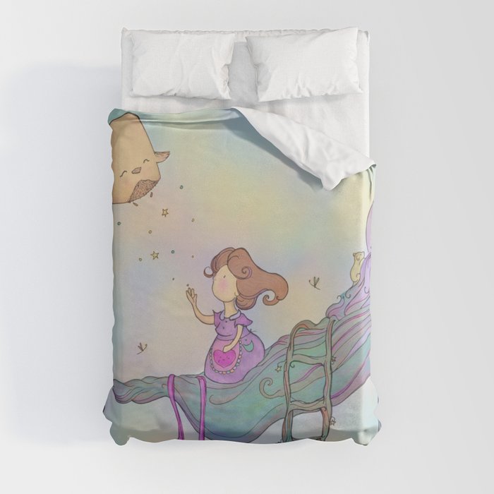 Up on the treetop Duvet Cover