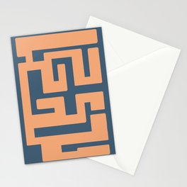 A Peachy Maze Stationery Card