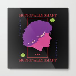 Motionally Smart Metal Print | Pink, Cool, Men, Handsome, Emoji, Smile, Old, Emot, Fashion, Beautiful 