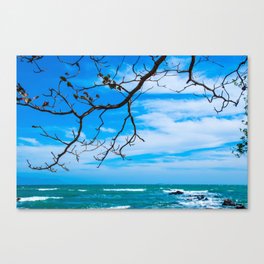 With the blue water, white sandy, Phu Quoc island in Vietnam was rated as beautiful Boracay, Philippines and Phi Phi, Thailand.  Canvas Print