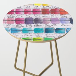 Artist Colour Palette Swatch Test Side Table