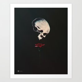 Rosenrot Art Print