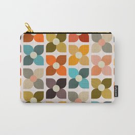 Bauhaus Geometric Flowers  Carry-All Pouch
