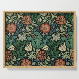William Morris Compton Floral Art Nouveau Pattern Serving Tray