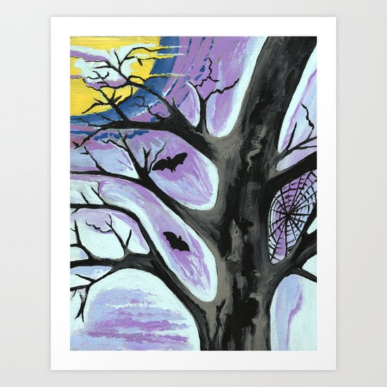 Creepy Night Art Print