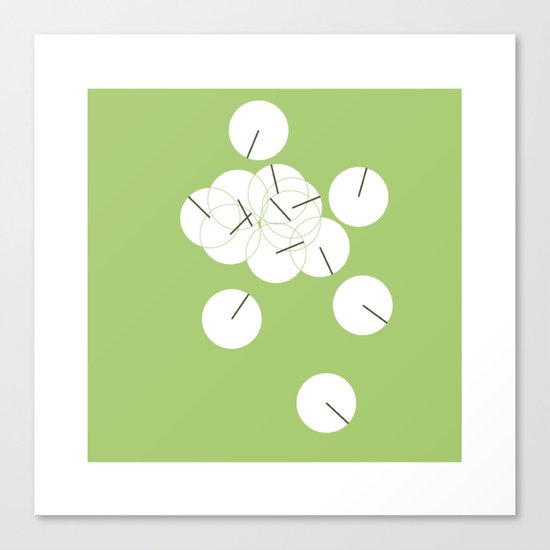 #250 Ping pong – Geometry Daily Canvas Print