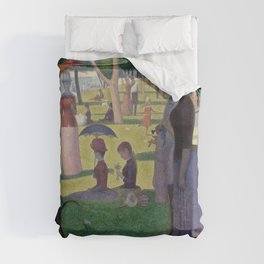 Georges Seurat - A Sunday Afternoon on the Island of La Grande Jatte Duvet Cover