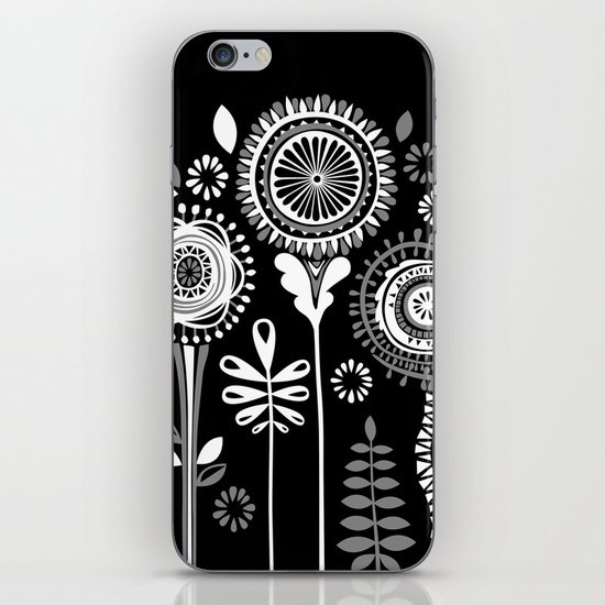 Folksy Flowerheads reverse iPhone & iPod Skin