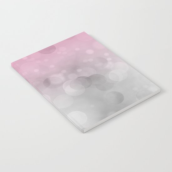 Pink light abstract bokeh design Notebook