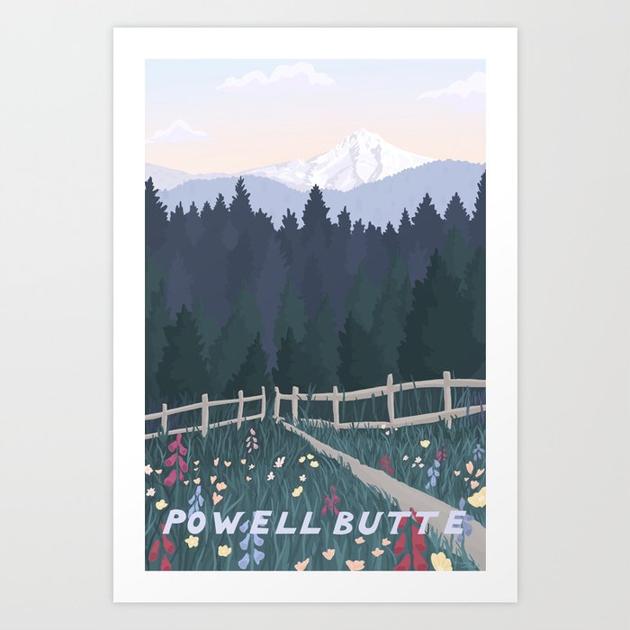 Powell Butte, Oregon Nature Park / National Parks, Portland Art Print