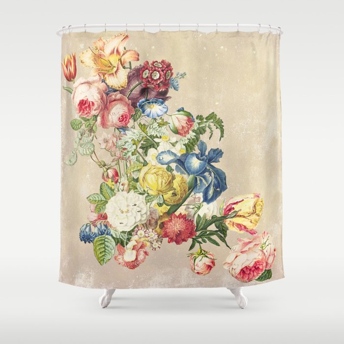 Floral tribute to Louis McNeice (Light) Shower Curtain