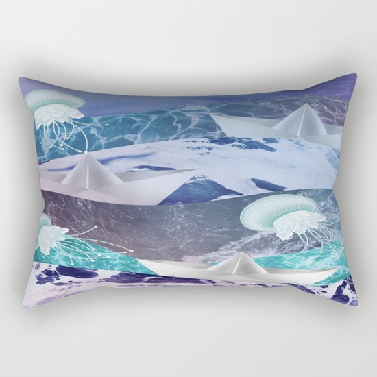 Stormy sea Rectangular Pillow