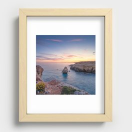 Spain Photography - Sunset Over Atalis Beach Recessed Framed Print