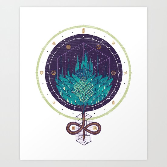Fading Dahlia Art Print
