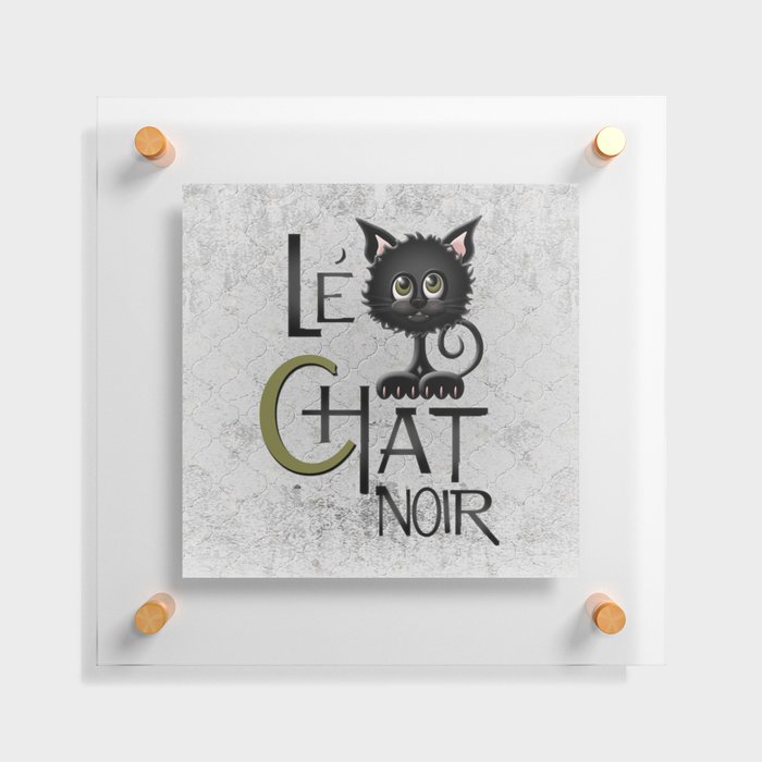 Le Chat Noir The Black Cat Floating Acrylic Print