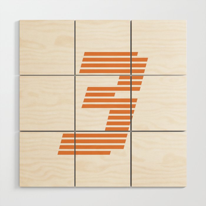 3 RIC. Driver Number Wood Wall Art