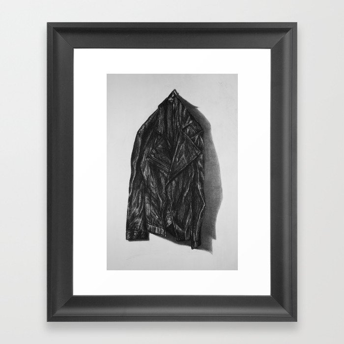 Leather Jacket Framed Art Print