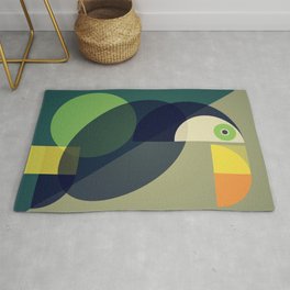 Mid Century Toucan Rug