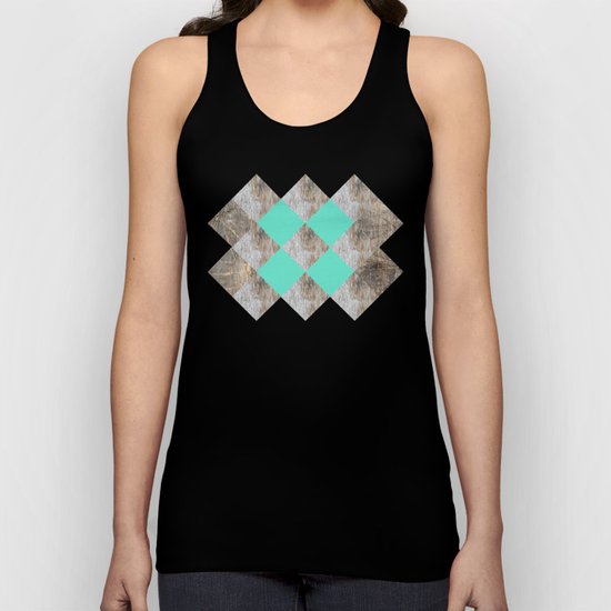 GeometricWood Unisex Tank Top