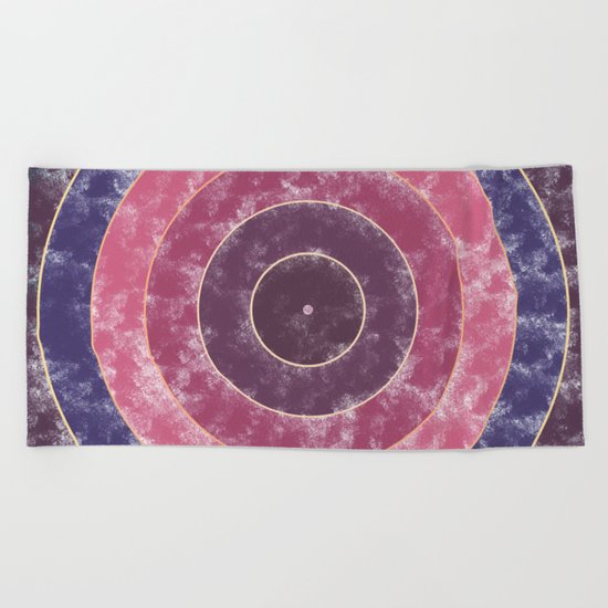 Circles Abstract Beach Towel