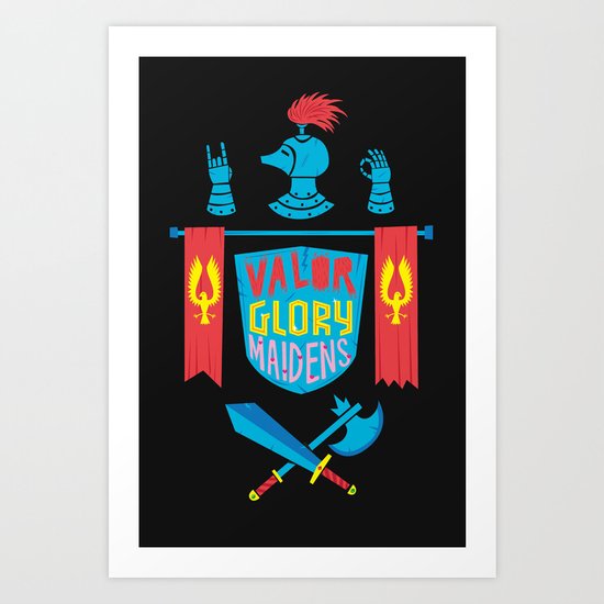 Valor Glory Maidens Art Print