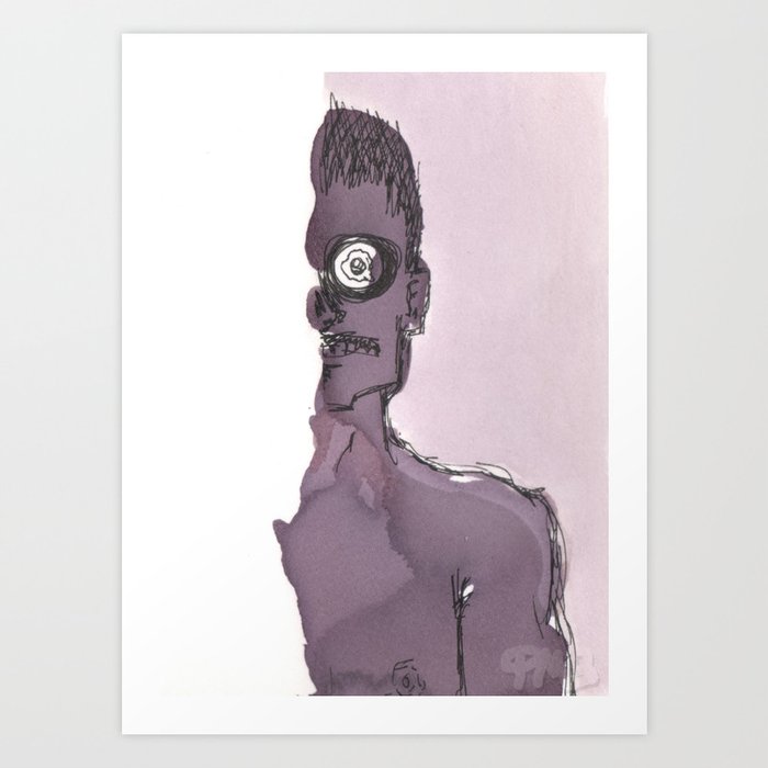 Zombie in Wine Art Print