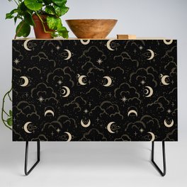 moon stars in the sky Credenza