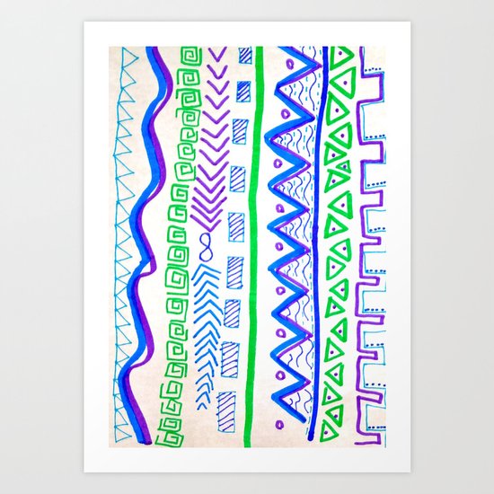 Aztec Art Print