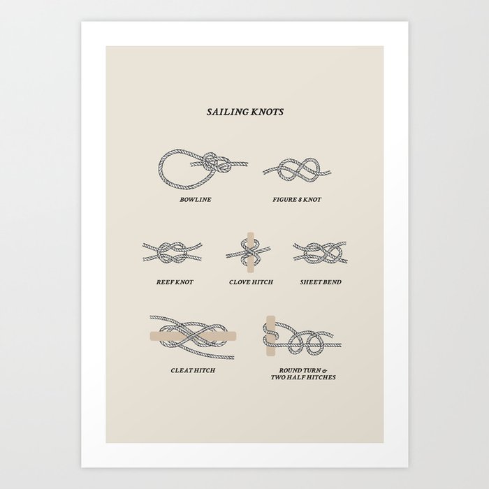 Sailing Knots Art Print