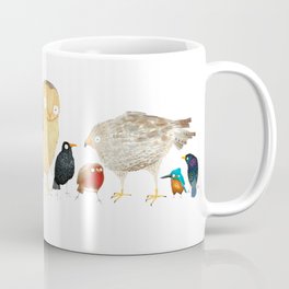 Woodland Bird Collection in white Coffee Mug