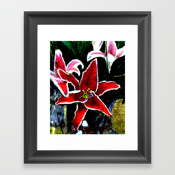 Tiger Lily jGibney The MUSEUM Society6 Gifts Framed Art Print