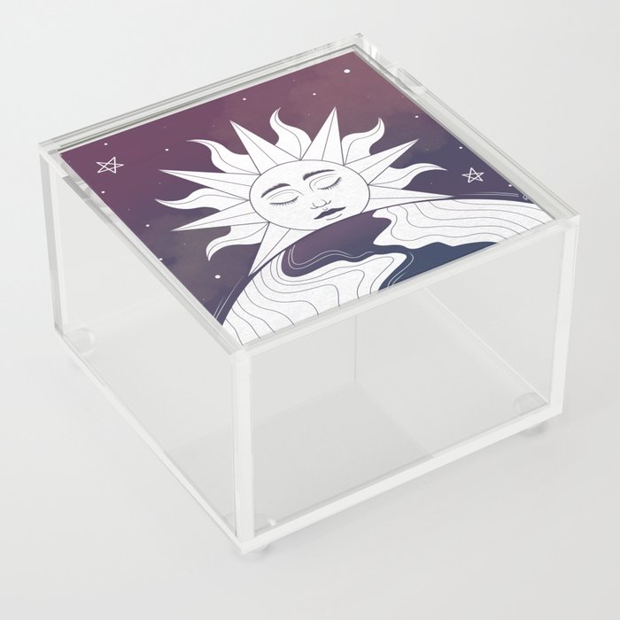 Space Sunrise Acrylic Box