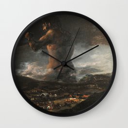 Francisco Goya The Colossus The Giant El Coloso Wall Clock