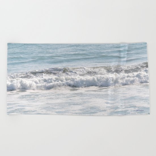 TEXTURES -- Surf at San Clemente Beach Towel
