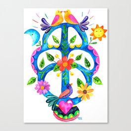 Mexican tree of life Canvas Print