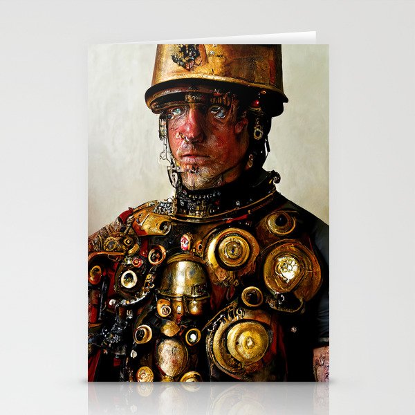 Steampunk Soldier Stationery Cards