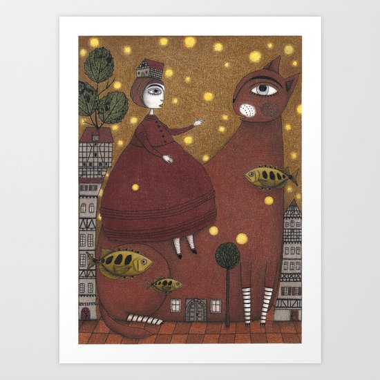 Just Around the Corner Art Print
