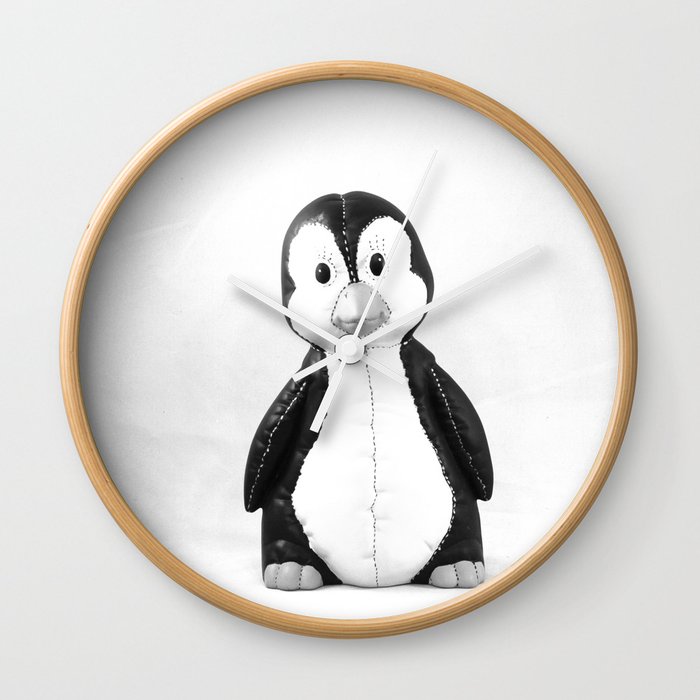 Quincy the Penguin Wall Clock