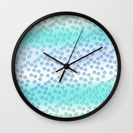 Pastel pattern 2 Wall Clock | Summer, Water, Pins, Spring, Cirlcles, Buttons, Dots, Homestyle, Decoration, Soft 
