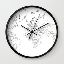 Paint your World Map Wall Clock