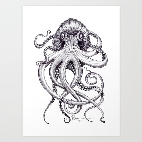 Kraken Art Print