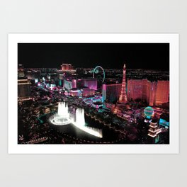 Vegas Lights Art Print